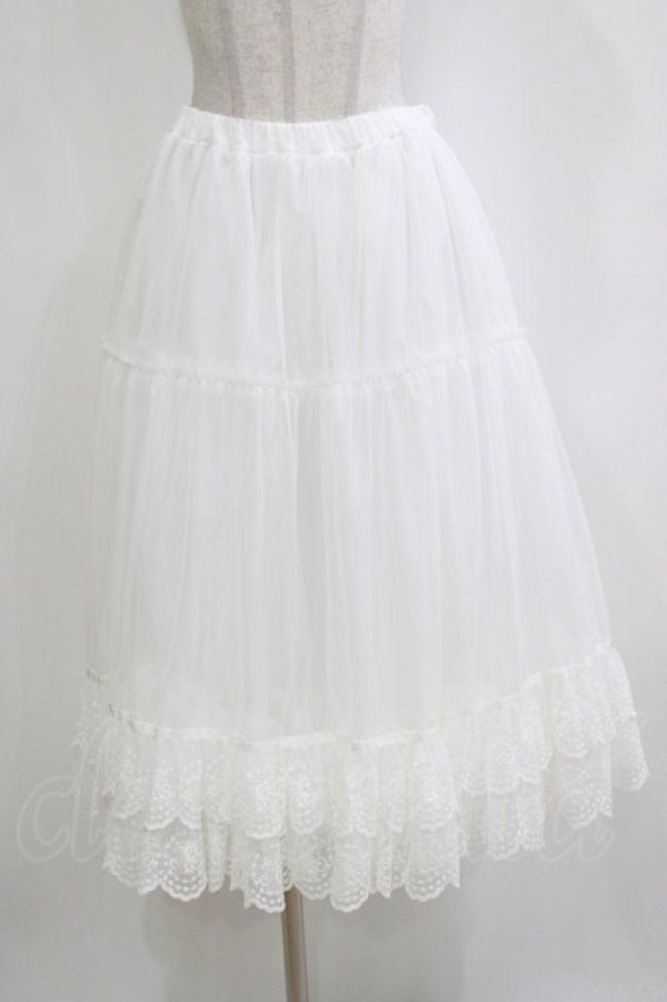 画像1: Melody BasKet / Cotton candyロングパニエ  アイボリー H-26-01-06-051-LO-SK-KB-ZH (1)