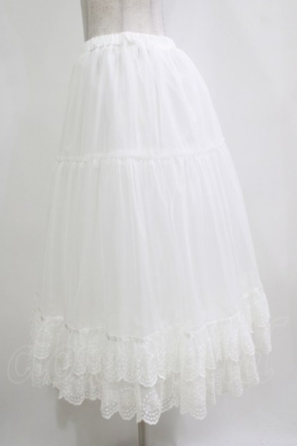 画像2: Melody BasKet / Cotton candyロングパニエ  アイボリー H-26-01-06-051-LO-SK-KB-ZH (2)