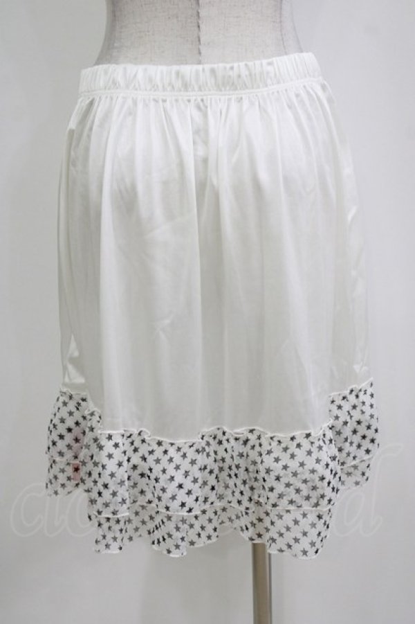 画像3: MARBLE / スターフリルペチコート  白 H-26-01-06-055-GO-SK-KB-ZH (3)