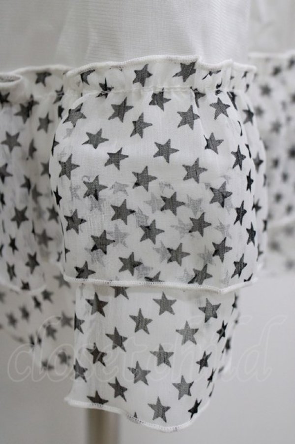 画像4: MARBLE / スターフリルペチコート  白 H-26-01-06-055-GO-SK-KB-ZH (4)