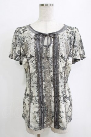 画像: Rozen Kavalier / 総柄プリントトップス  グレー H-26-01-06-062-OO-TO-KB-ZH