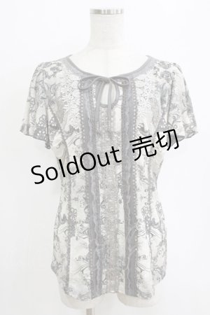 画像: Rozen Kavalier / 総柄プリントトップス  グレー H-26-01-06-062-OO-TO-KB-ZT547