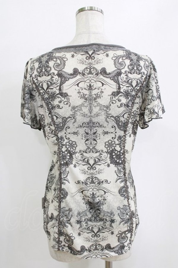 画像3: Rozen Kavalier / 総柄プリントトップス  グレー H-26-01-06-062-OO-TO-KB-ZT0108H (3)