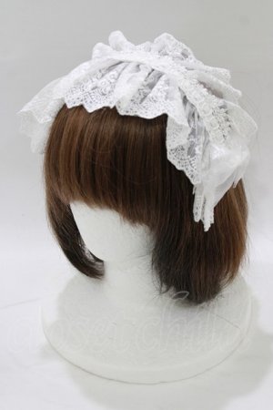 画像: ATELIER PIERROT / Gothic LatticeS HeadDress(Clip Version)  ホワイト H-26-01-06-070-EL-AC-KB-ZH