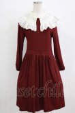 画像1: Jane Marple / バンデーラ天竺のワンピース  ボルドー H-26-01-06-009-JM-OP-KB-ZH (1)