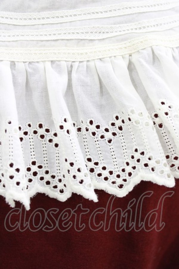 画像4: Jane Marple / バンデーラ天竺のワンピース  ボルドー H-26-01-06-009-JM-OP-KB-ZH (4)