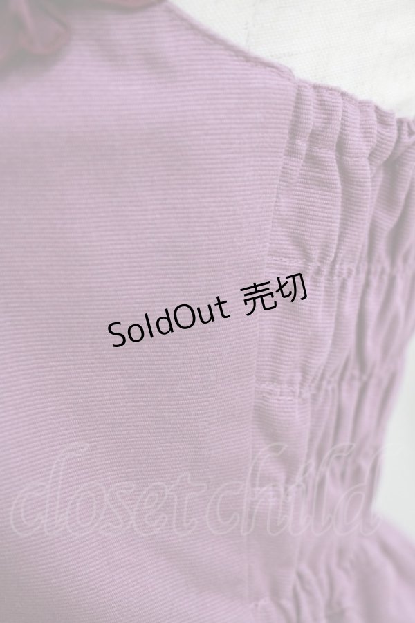 画像6: Emily Temple cute / アリスのティーパーティーフリルノースリーブワンピース  パープル H-26-01-06-001-ET-OP-KB-ZH (6)