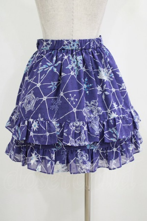 画像3: MILK / Snow Friendsスカート  ネイビーベース H-26-01-06-016-ML-SK-KB-ZH (3)