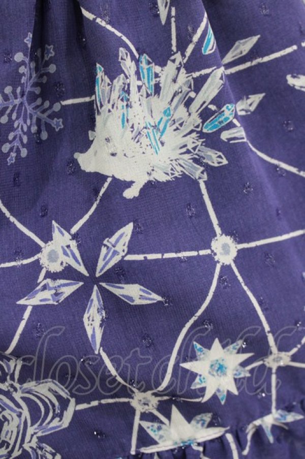 画像4: MILK / Snow Friendsスカート  ネイビーベース H-26-01-06-016-ML-SK-KB-ZH (4)