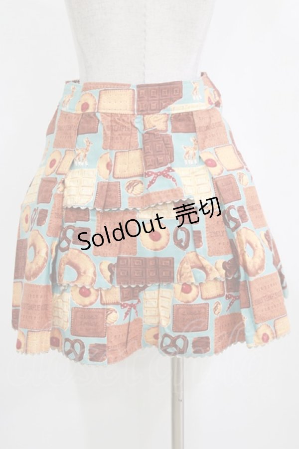 画像3: Emily Temple cute / ビスケット＆チョコスカート  サックス H-26-01-06-018-ET-SK-KB-ZH (3)