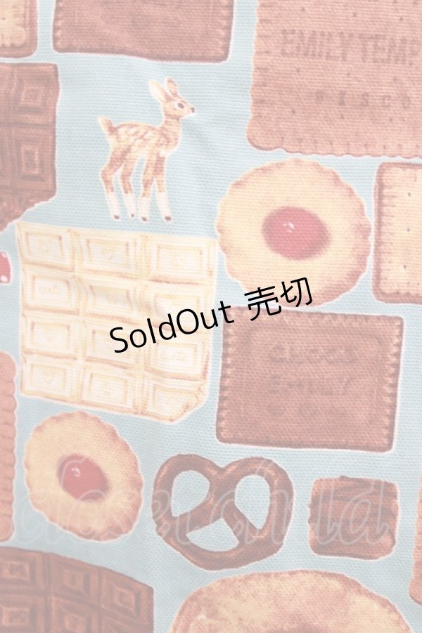 画像4: Emily Temple cute / ビスケット＆チョコスカート  サックス H-26-01-06-018-ET-SK-KB-ZH (4)