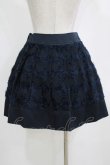 画像3: Emily Temple cute / フワフワダイヤ柄シフォンスカート  ネイビー H-26-01-06-020-ET-SK-KB-ZH (3)