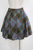 画像3: Emily Temple cute / ウールタータンスカート  ブルー H-26-01-06-021-ET-SK-KB-ZH (3)