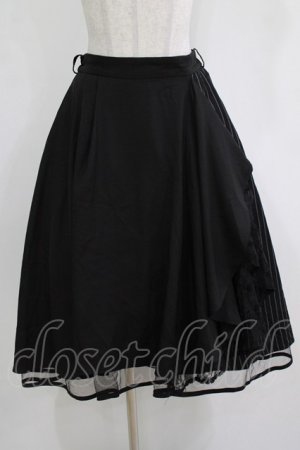 画像: axes femme / ラッフルフリルイレヘムスカート M ブラック H-26-01-07-025-AX-SK-NS-ZH