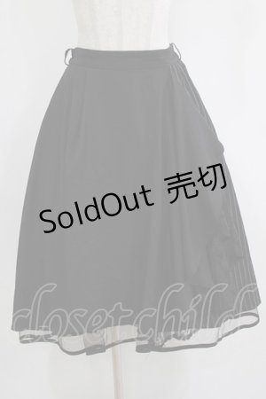 画像: axes femme / ラッフルフリルイレヘムスカート M ブラック H-26-01-07-025-AX-SK-NS-ZH