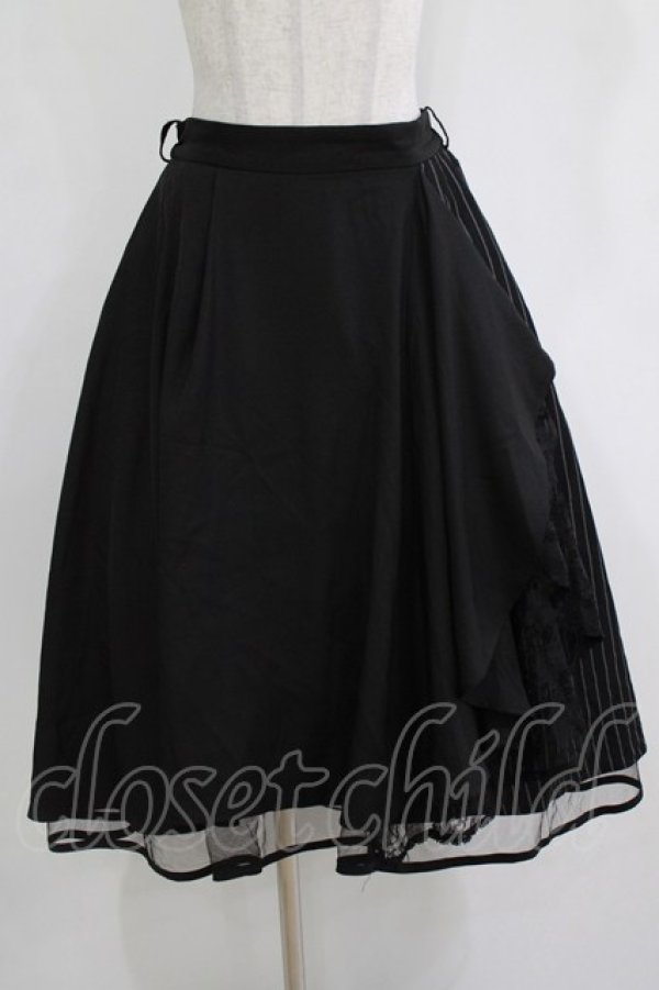 画像1: axes femme / ラッフルフリルイレヘムスカート M ブラック H-26-01-07-025-AX-SK-NS-ZH (1)