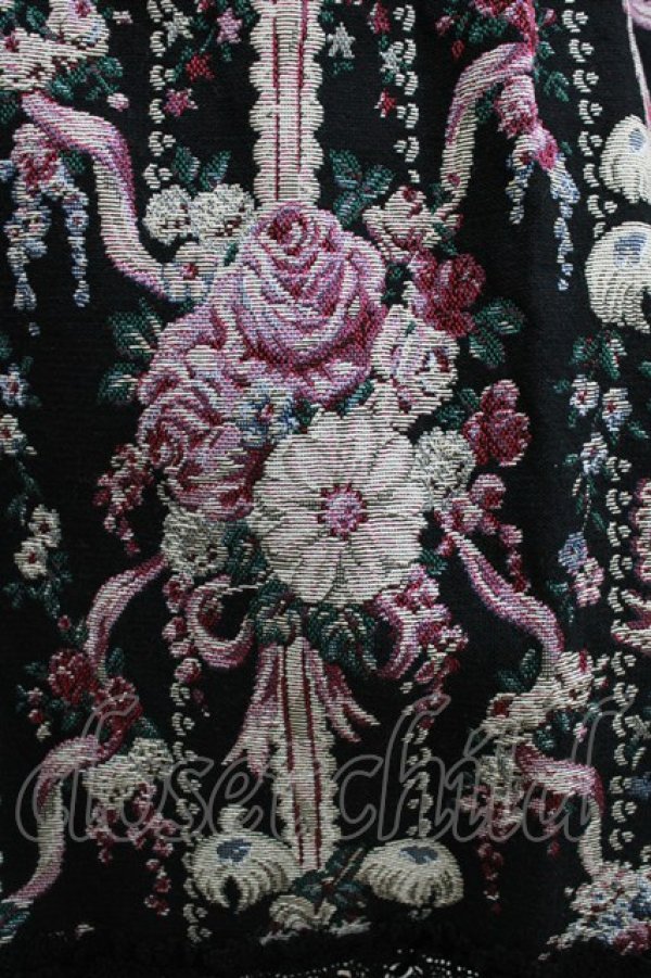 画像4: BABY,THE STARS SHINE BRIGHT / アントワネットブーケ柄 ゴブランコルセットジャンパースカートII Free ブラック H-26-01-07-002-BA-OP-NS-ZH (4)