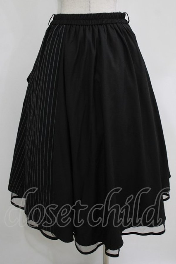 画像3: axes femme / ラッフルフリルイレヘムスカート M ブラック H-26-01-07-025-AX-SK-NS-ZH (3)