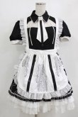 画像1: Your Highness（海外ロリータブランド） / エプロン付きワンピース M ブラック H-26-01-07-030-PU-OP-NS-ZH (1)