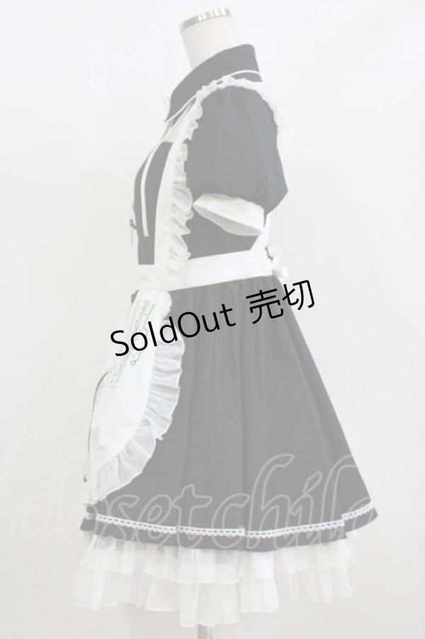 画像2: Your Highness（海外ロリータブランド） / エプロン付きワンピース M ブラック H-26-01-07-030-PU-OP-NS-ZH (2)