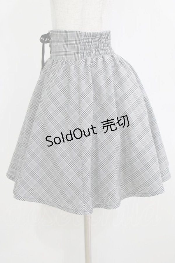 画像2: Ank Rouge / スピンドルチェックスカート M グレー H-26-01-07-033-CA-SK-NS-ZH (2)