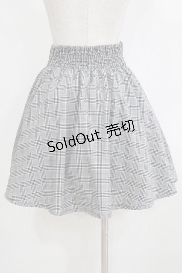 画像3: Ank Rouge / スピンドルチェックスカート M グレー H-26-01-07-033-CA-SK-NS-ZH (3)