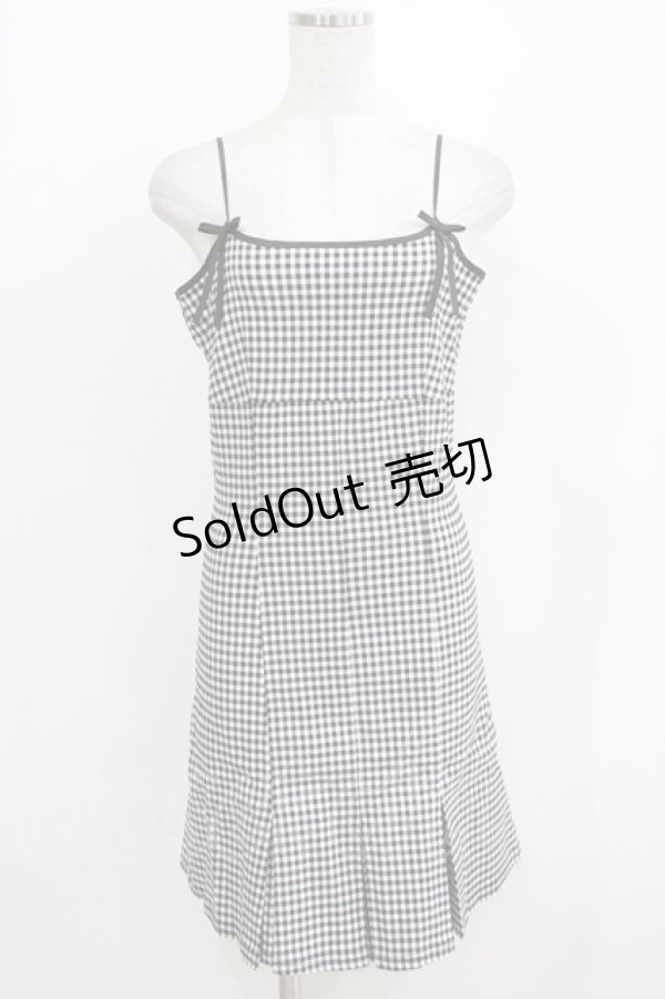 画像4: michellMacaron / ショートボレロアンサンブルギンガムワンピ Free ブラック H-26-01-07-036-GO-OP-NS-ZH (4)