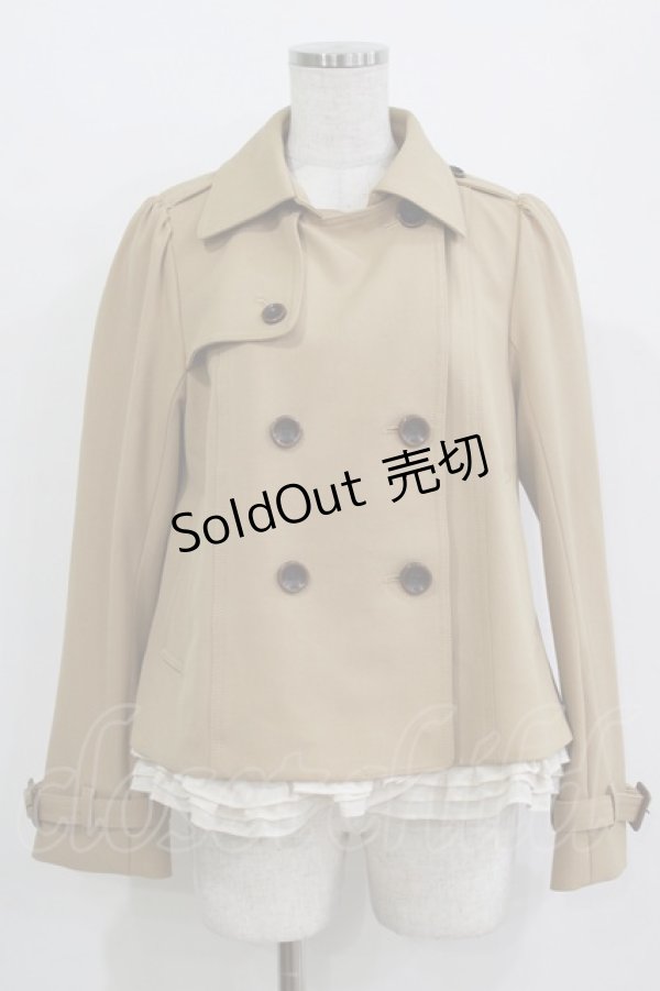 画像1: Franche Lippee / 裾フリルコート M キャメル H-26-01-07-037-LO-CO-NS-ZH (1)