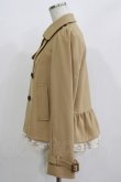 画像2: Franche Lippee / 裾フリルコート M キャメル H-26-01-07-037-LO-CO-NS-ZH (2)