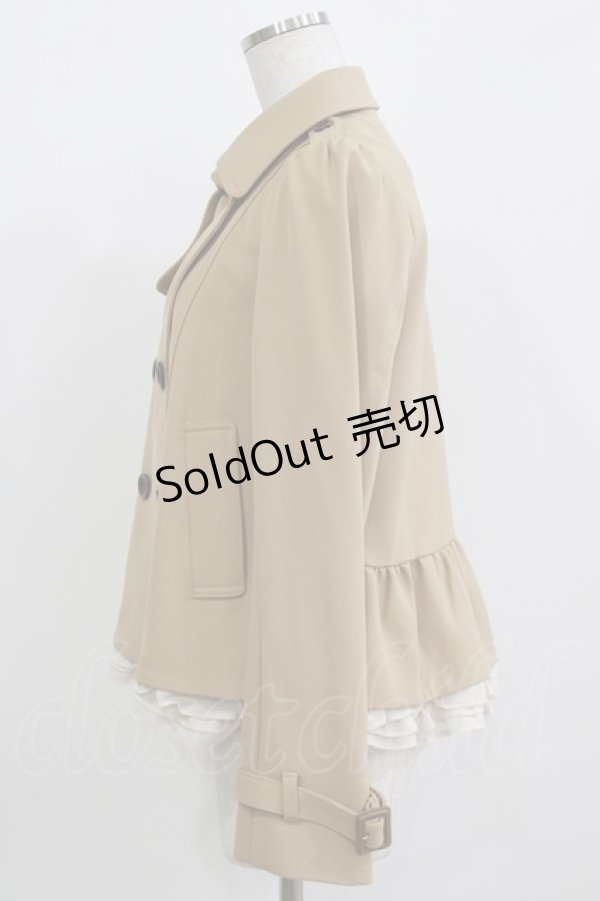 画像2: Franche Lippee / 裾フリルコート M キャメル H-26-01-07-037-LO-CO-NS-ZH (2)