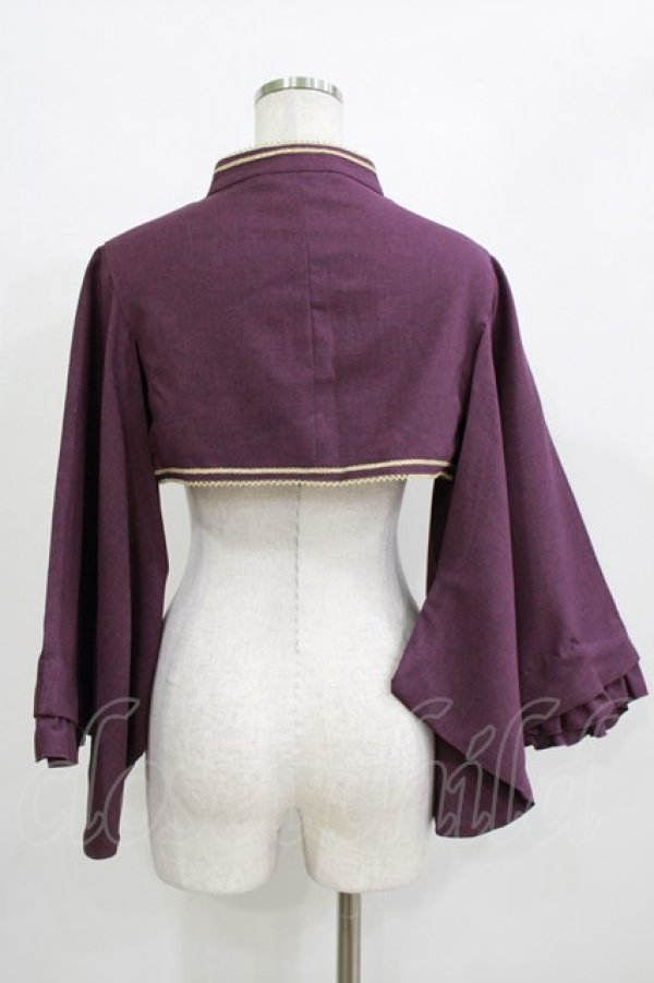 画像3: metamorphose / 無地着物袖ボレロ Free パープル H-26-01-07-038-ME-TO-NS-ZH (3)
