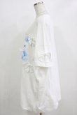 画像2: Jamie エーエヌケー / リボンがいっぱいプリントTe M ホワイト H-26-01-07-042-LO-TS-NS-ZH (2)