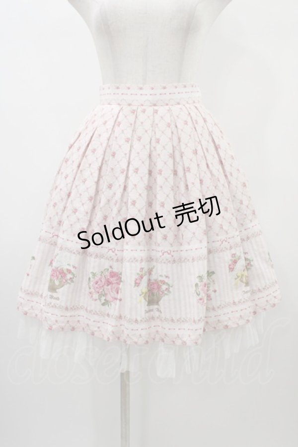 画像1: Innocent World / ローズガーデンスカート Free ピンク H-26-01-07-1032-IW-SK-NS-ZH (1)