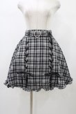 画像1: NOEMIE / ハートベルト付スピンドルスカート S ブラックチェック H-26-01-07-1033-LO-SK-NS-ZH (1)