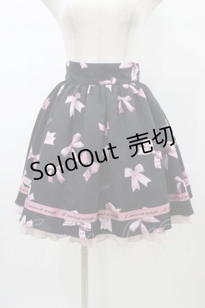画像: Ank Rouge / Favorite Ribbonフレアーギャザースカート M ブラック H-26-01-07-1035-CA-SK-NS-ZH