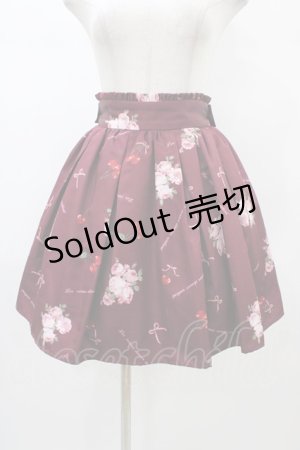 画像: Ank Rouge / Cherry Roseスカート M ボルドー H-26-01-07-1036-CA-SK-NS-ZH