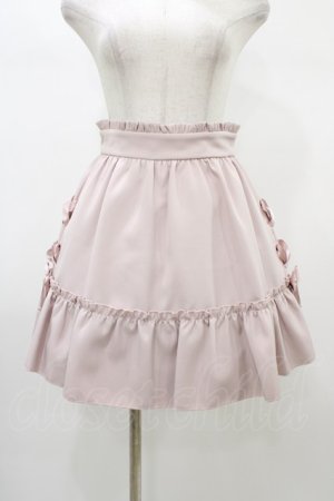 画像: Ank Rouge / サイドリボンギャザーヘムスカート M ピンク H-26-01-07-1037-CA-SK-NS-ZH