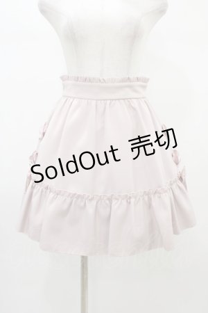 画像: Ank Rouge / サイドリボンギャザーヘムスカート M ピンク H-26-01-07-1037-CA-SK-NS-ZH