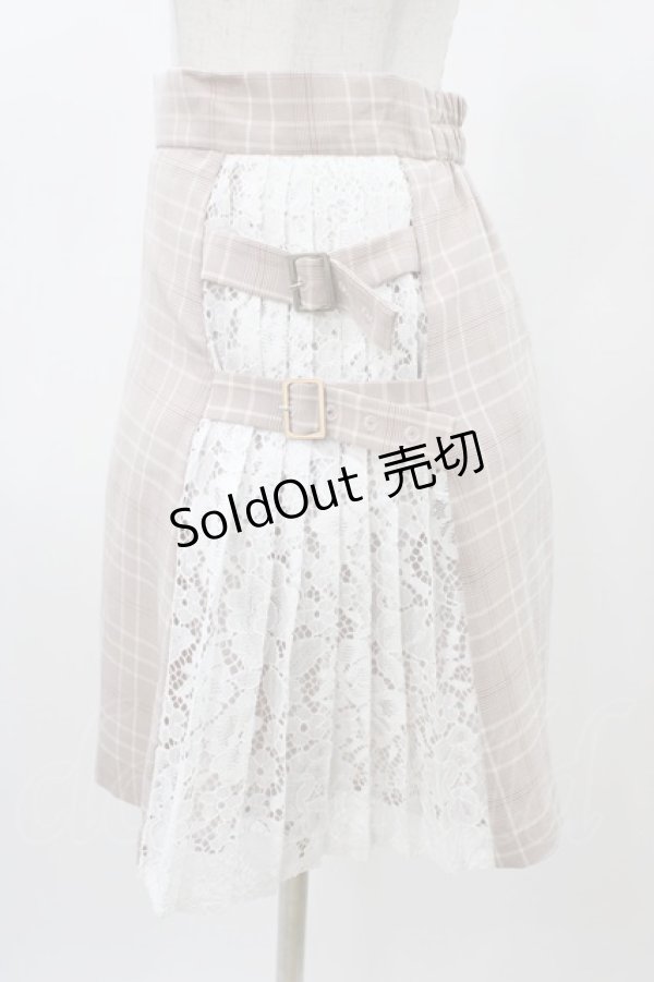 画像3: Ank Rouge / プリーツ切替スカート M ピンク H-26-01-07-1038-CA-SK-NS-ZH (3)