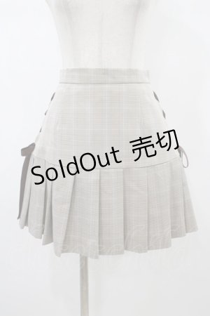 画像: Ank Rouge / サイドスピンドルプリーツスカート M ベージュ H-26-01-07-1039-CA-SK-NS-ZH