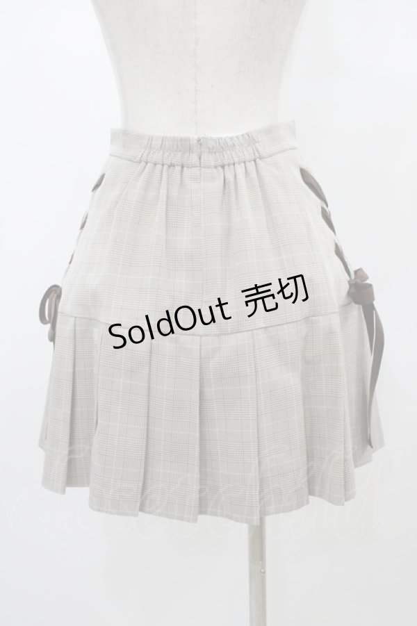 画像2: Ank Rouge / サイドスピンドルプリーツスカート M ベージュ H-26-01-07-1039-CA-SK-NS-ZH (2)