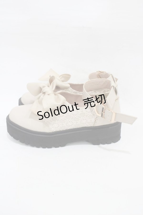 画像2: axes femme POETIQUE / 厚底シューズ L ベージュ H-26-01-07-1003-AX-SH-NS-ZH (2)