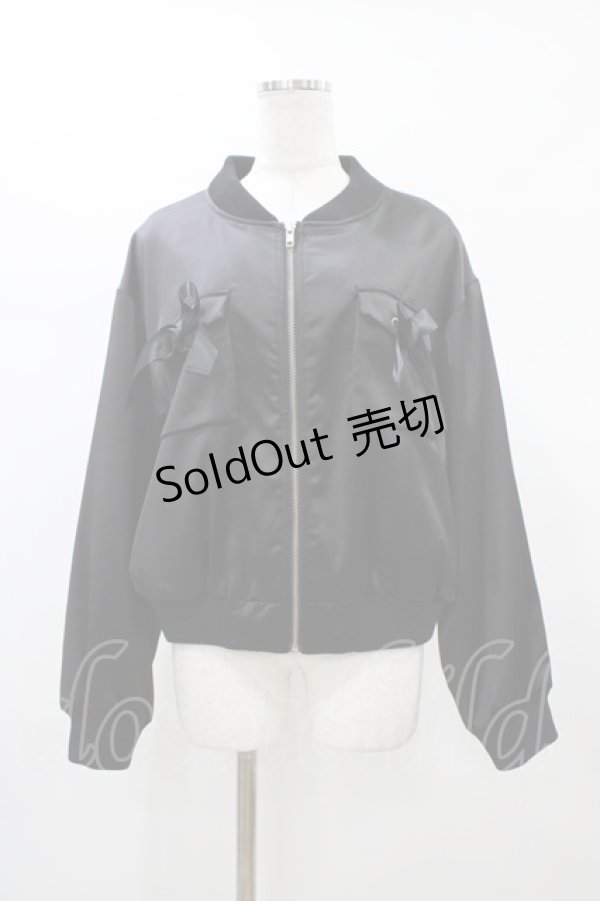 画像1: Ank Rouge / BACKスピンドルブルゾン M ブラック H-26-01-07-1040-CA-JA-NS-ZH (1)