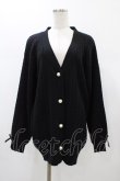 画像1: MA*RS / ロングニットカーディガン Free ブラック H-26-01-07-1041-EL-TO-NS-ZH (1)