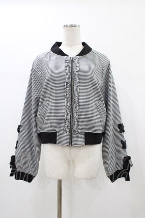 画像: Ank Rouge / 袖スピンドルコンパクトブルゾン M ブラック H-26-01-07-1044-CA-JA-NS-ZH