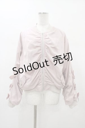 画像: Ank Rouge / リボン&ローズエンブロイダリーブルゾン M ピンク H-26-01-07-1046-CA-JA-NS-ZH