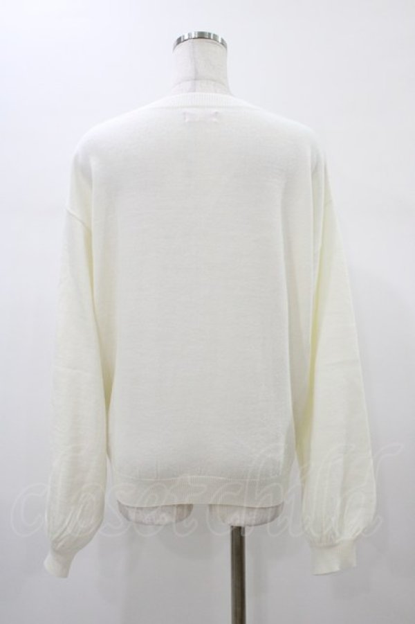 画像2: MA*RS / レースアップりぼんポケット付きカーディガン Free オフ H-26-01-07-1048-EL-TO-NS-ZH (2)