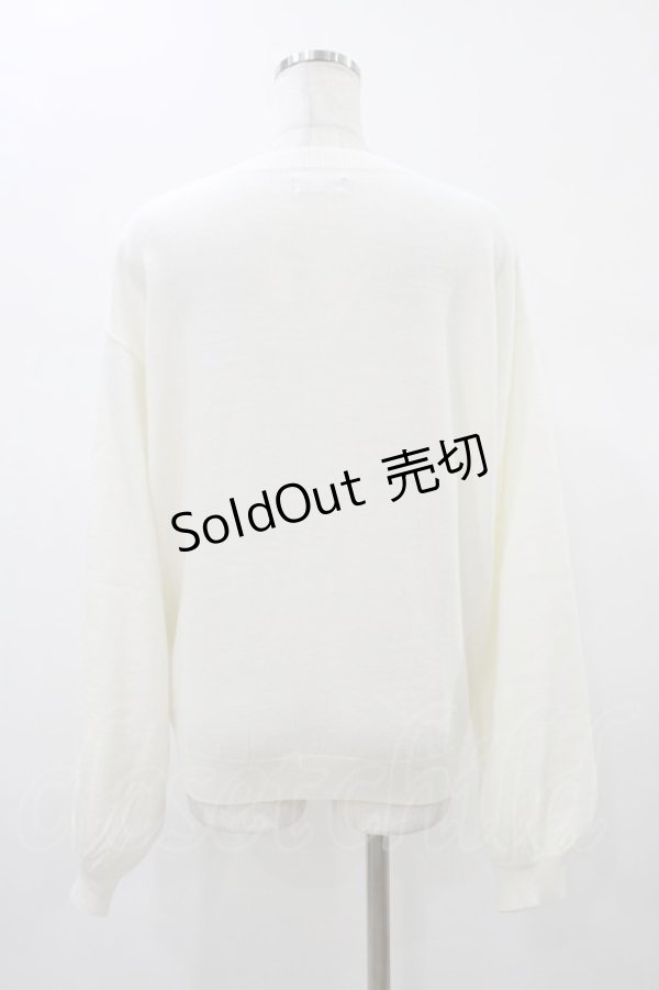 画像2: MA*RS / レースアップりぼんポケット付きカーディガン Free オフ H-26-01-07-1048-EL-TO-NS-ZH (2)