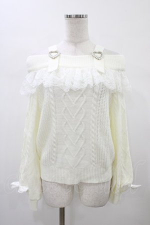 画像: Princess Melody / サスペンダー付きオフショルニット Free オフ H-26-01-07-1049-EL-TO-NS-ZH