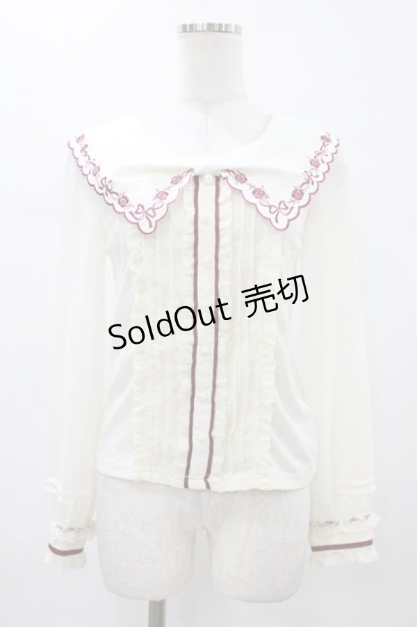 画像1: LIZ LISA / イングリッシュローズブラウス Free オフ H-26-01-07-1052-LO-BL-NS-ZH (1)